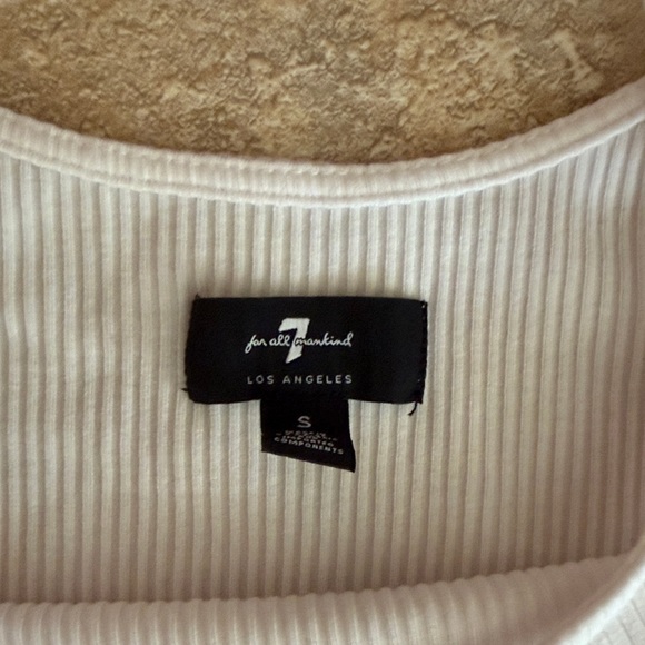 White Ribbed Tank Top - Picture 2 of 3